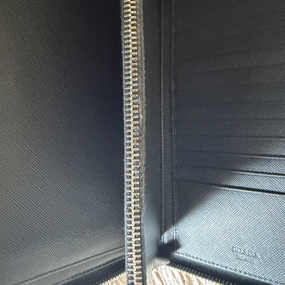 Prada Black and Navy Zip-Around Organizer Wallet - Picture 6 of 6